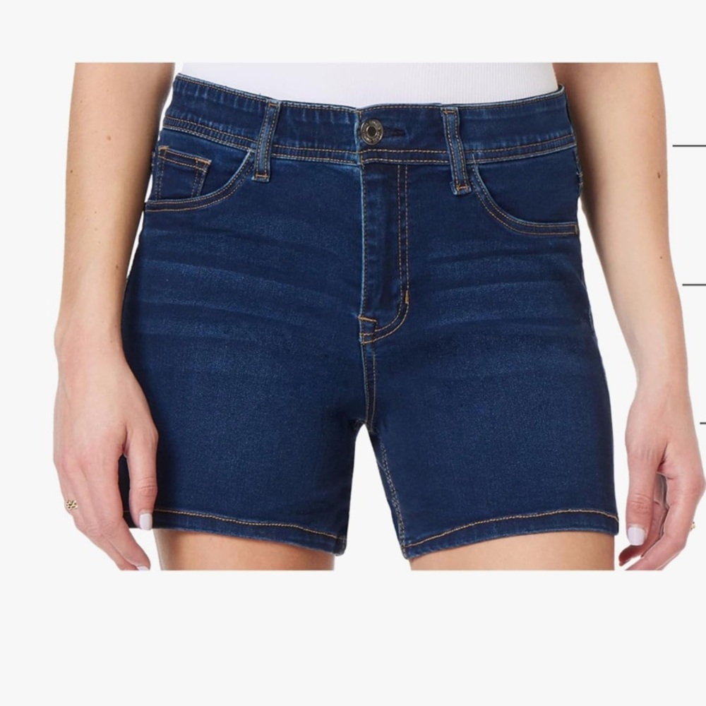 Angels Forever Young NWT 5-Pocket 360’ Sculpt Stretch Denim Jeans Shorts - Picture 3 of 16